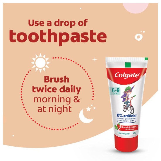 Colgate Toothpaste for Kids - Natural Strawberry Mint Flavour