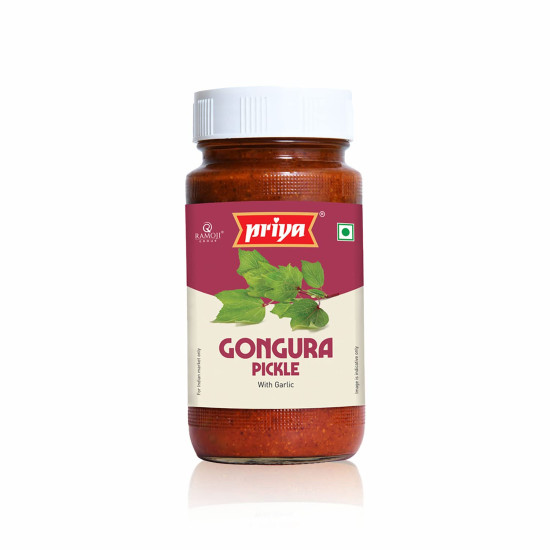 Priya Gongura Pickle with Garlic - Authentic Telugu Style Achar Priya Gongura Pickle with Garlic - Authentic Telugu Style Achar
