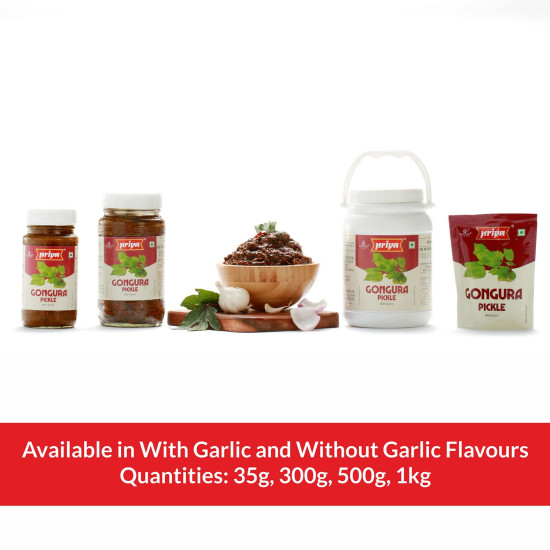 Priya Gongura Pickle with Garlic - Authentic Telugu Style Achar Priya Gongura Pickle with Garlic - Authentic Telugu Style Achar