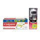 Colgate Total Deep Clean Antibacterial Toothpaste & Slim Soft Charcoal Toothbrush - Advanced Oral Care