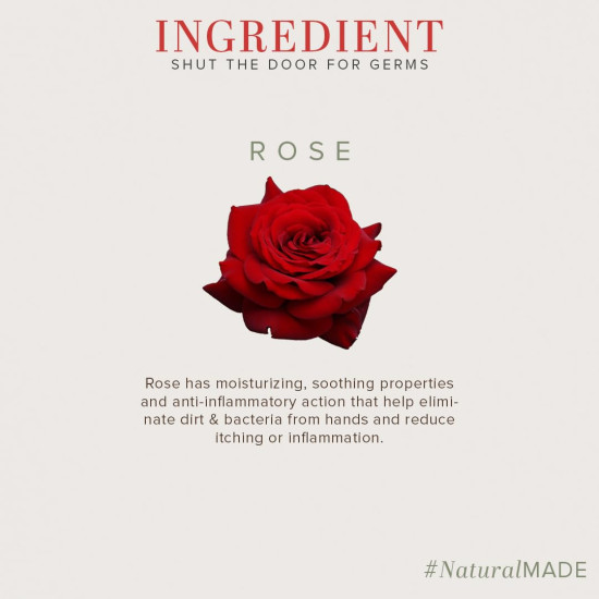 Khadi Natural Handwash - Rose Fragrance & Hydrating Formula