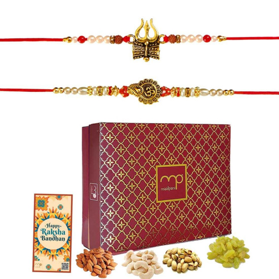 Maalpani Rakhi Festival Dry Fruit Hamper - Rakhi Combo Pack