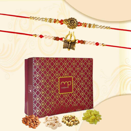 Maalpani Rakhi Festival Dry Fruit Hamper - Rakhi Combo Pack