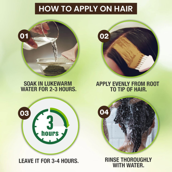 Godrej Nupur 100% Pure Henna Powder - Natural Hair Colouring & Conditioning