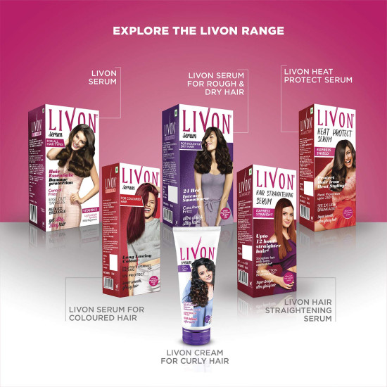Livon Shake & Spray Serum - Frizz-Free, Smooth & Glossy Hair On-The-Go