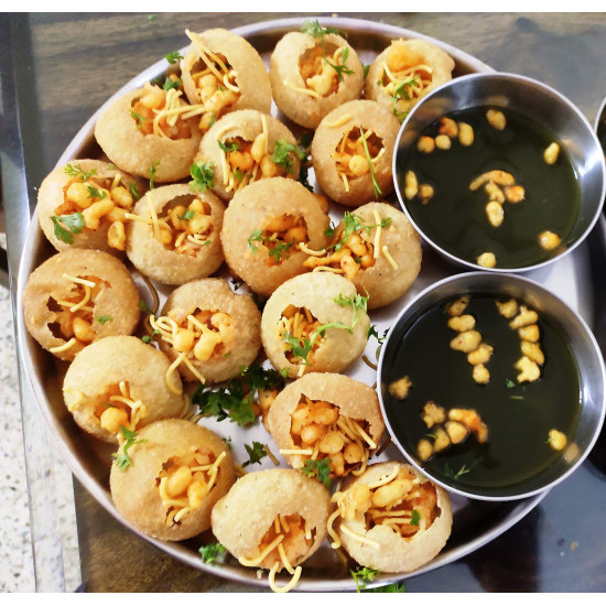 Nature's Bridge Pani Puri - Ready-to-Fry Gol Gappa with Masala