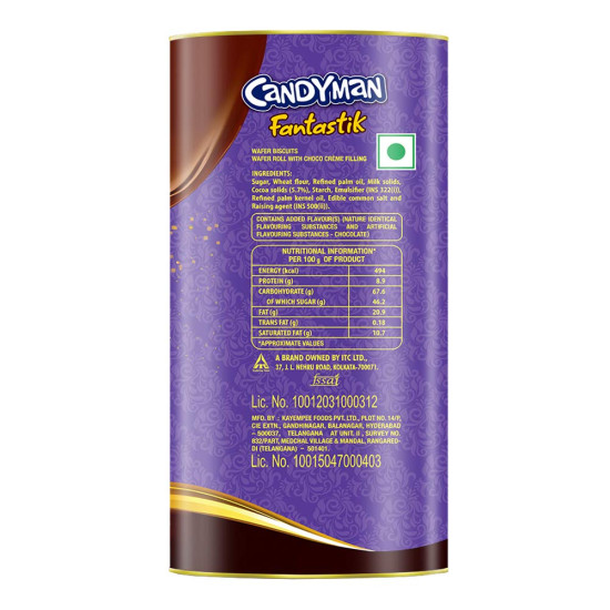 Candyman Fantastik Treat Pack - Delicious Choco Wafer Rolls