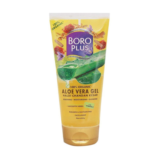 BoroPlus Aloe Vera Gel With Haldi Chandan Kesar - Soothing & Moisturizing Gel