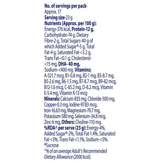 Junior Horlicks Health & Nutrition Drink Vanilla - Essential Growth Support for Kids