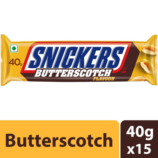 Snickers Butterscotch Chocolate Bar - Nutty Delight with Caramel & Nougat
