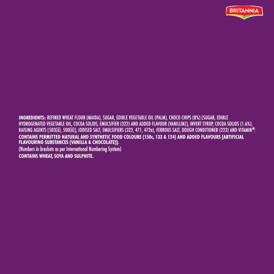 Britannia Tiger Krunch Chocochips Cookies - Delightful Choco Treat