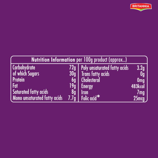 Britannia Tiger Krunch Chocochips Cookies - Delightful Choco Treat