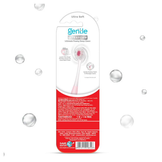 Colgate Gentle UltraFoam Toothbrush - Ultra Soft Bristles for Superior Clean Colgate Gentle UltraFoam Toothbrush - Ultra Soft Bristles for Superior Clean