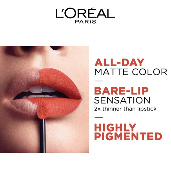 L'Oréal Paris Lipstick - Liquid Matte Finish, 148 I Hunt