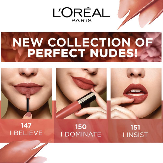 L'Oréal Paris Lipstick - Liquid Matte Finish, 148 I Hunt