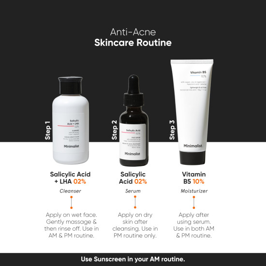 Minimalist 2% Salicylic Acid Serum - BHA Exfoliant for Acne