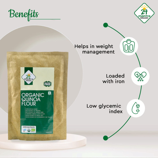 24 Mantra Organic Quinoa Flour - 100% Organic & Chemical Free