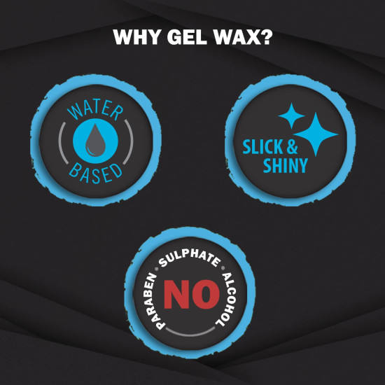 Set Wet Hair Wax For Men - Strong Hold & Shiny Wet Look
