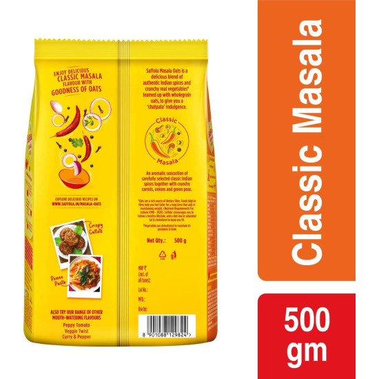 Saffola Masala Oats & Saffola Oats Combo - Wholegrain Healthy Breakfast