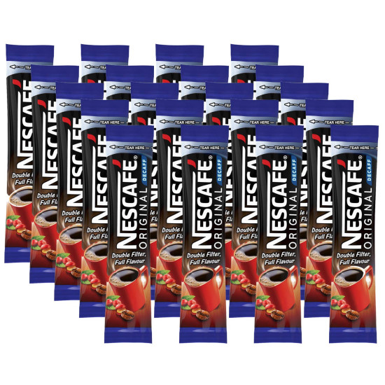 Nescafé Original Decaffeinated Coffee Sticks - Double Filtered Rich Flavor