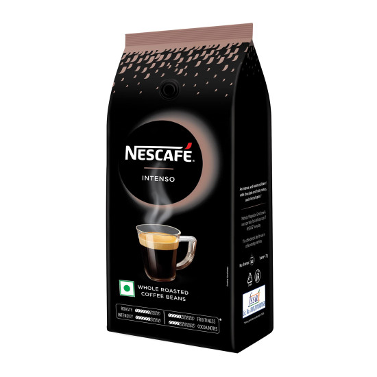 Nescafe Intenso Whole Roasted Coffee Beans - Arabica and Robusta Blend