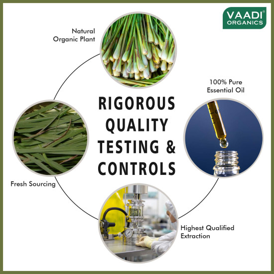 Vaadi Herbals Lemongrass Essential Oil - Stress Relief & Anti-Ageing Vaadi Herbals Lemongrass Essential Oil - Stress Relief & Anti-Ageing