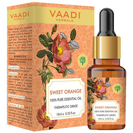 VAADI HERBALS Sweet Orange Essential Oil - Vitamin C Reduces Hairfall