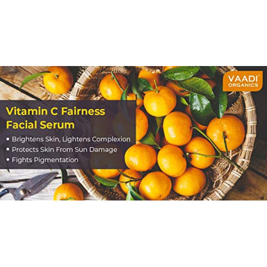 VAADI HERBALS Vitamin C Fairness Facial Serum - Brightens & Protects Skin