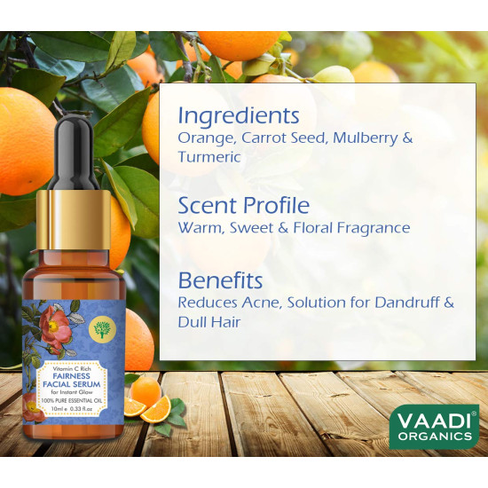 VAADI HERBALS Vitamin C Fairness Facial Serum - Brightens & Protects Skin