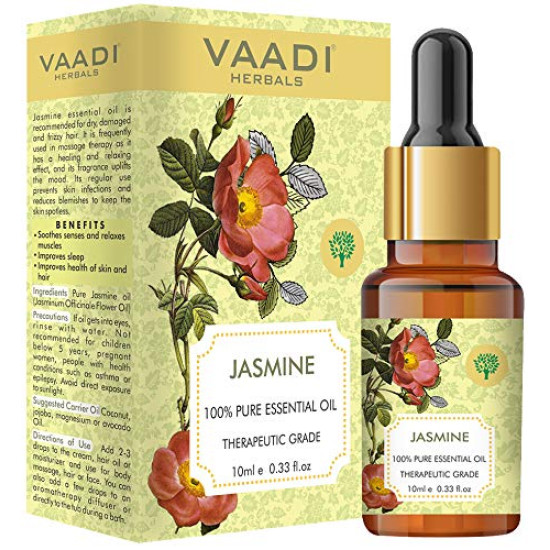 VAADI HERBALS Jasmine Essential Oil - Nourishes Hair & Uplifts Mood