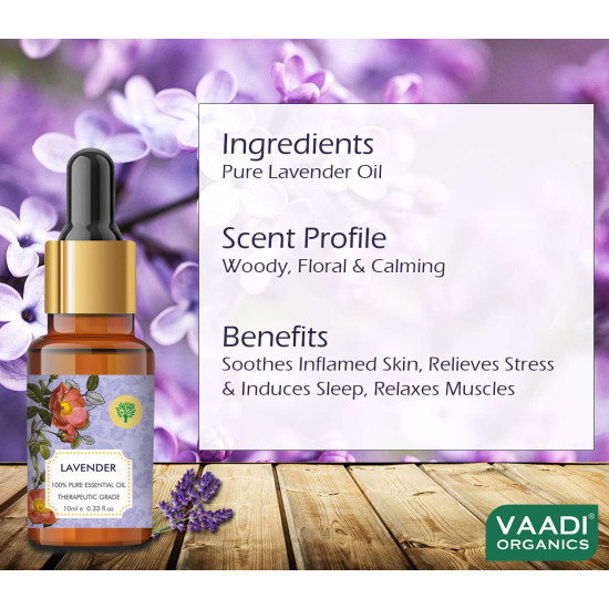VAADI HERBALS Lavender Essential Oil - Prevents Hairfall & Relieves Stress