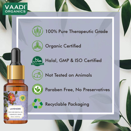 VAADI HERBALS Lavender Essential Oil - Prevents Hairfall & Relieves Stress