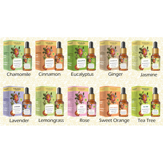 VAADI HERBALS Lemon Essential Oil - Skin Lightening & Mood Upliftment