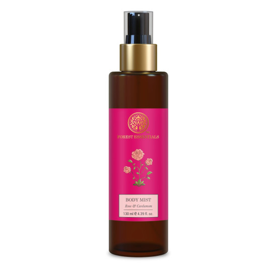 Forest Essentials Body Mist Rose & Cardamom - Natural & Hydrating