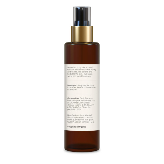 Forest Essentials Body Mist Honey & Vanilla - Natural & Hydrating Fragrance