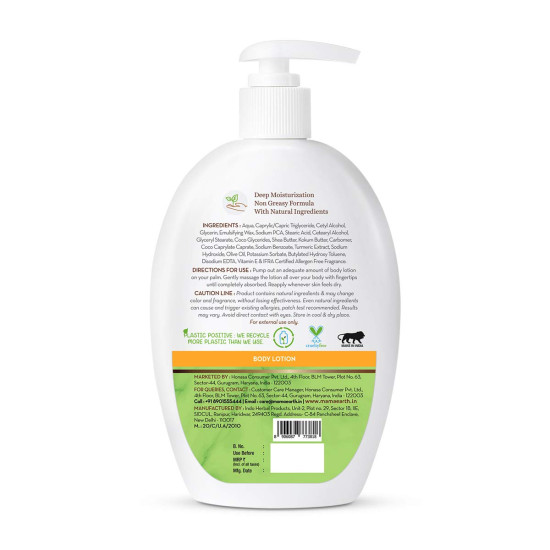 Mamaearth Ubtan Body Lotion - Nourish Dry Skin with Ubtan & Turmeric