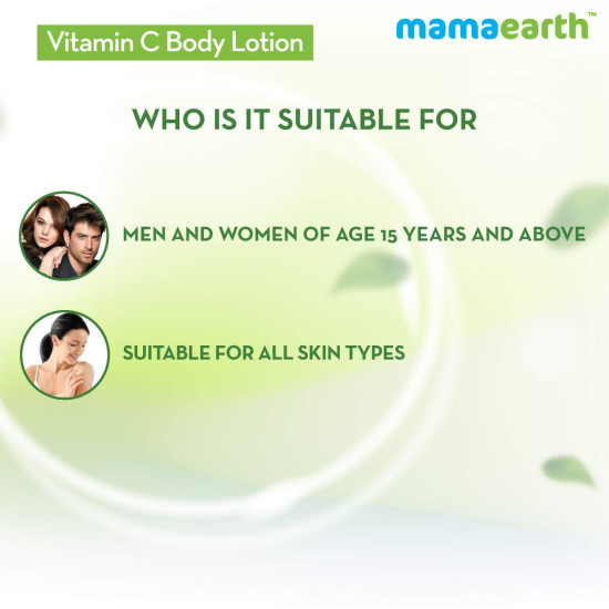 Mamaearth Vitamin C Body Lotion - Deep Hydration & Natural Ingredients