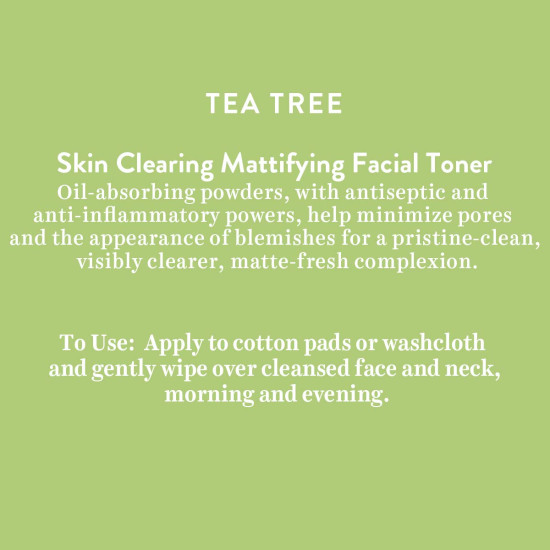 Biotique Tea Tree Skin Clearing Mattifying Facial Toner - Treats Acne & Tightens Pores