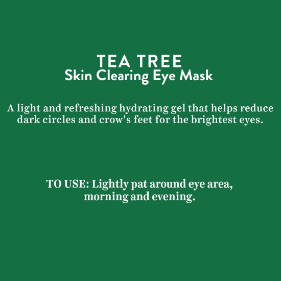 Biotique Tea Tree Skin Clearing Eye Mask - Refreshing Hydration for Eyes