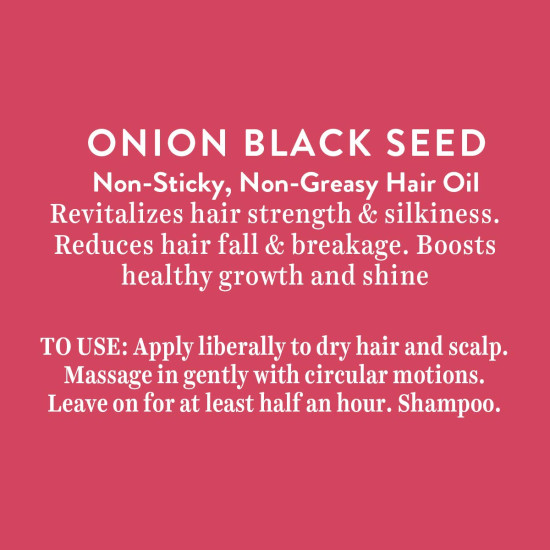 Biotique Onion Black Seed Hair Oil - Controls Hair Fall & Promotes Growth