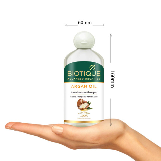 Biotique Argan Oil Hair Shampoo - Cleans, Strengthens & Shines