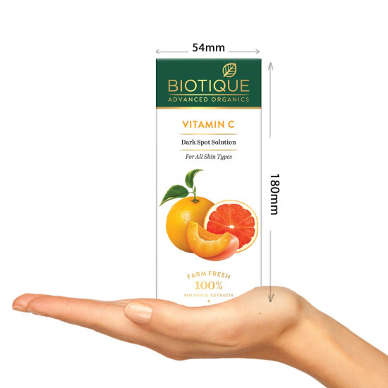 Biotique Vitamin C Dark Spot Solution Serum 30ml - Brightening & Radiant Skin