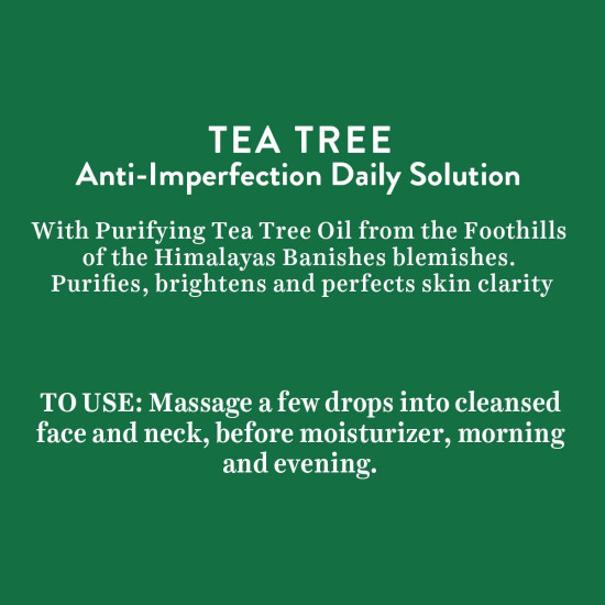 Biotique Tea Tree Anti-Imperfection Daily Solution Face Serum - Purifying for Oily Skin