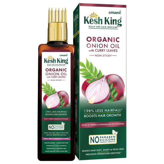 Kesh King Organic Onion Oil - Reduces Hair Fall & Boosts Growth