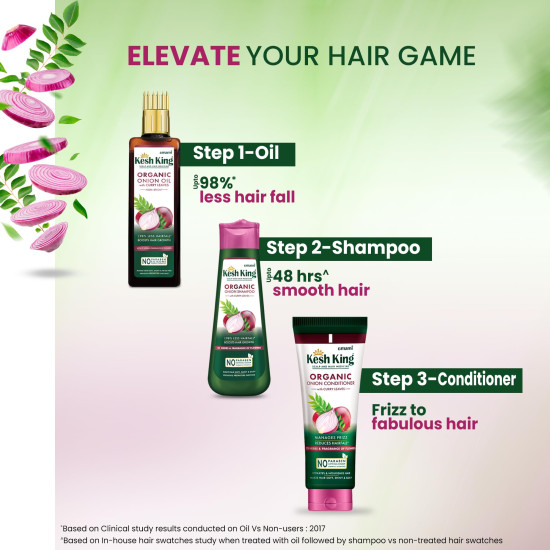Kesh King Organic Onion Oil - Reduces Hair Fall & Boosts Growth
