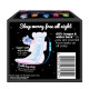WHISPER BINDAZZZ NIGHTS KOALA SOFT SANITARY PADS, 8 XXXL+ PADS, UPTO 0% LEAKS, 85% LONGER & WIDER BACK, SUPER SOFT TOPSHEET, DOUBLE HUG WINGS, DISPOSABLE WRAPPER, for women