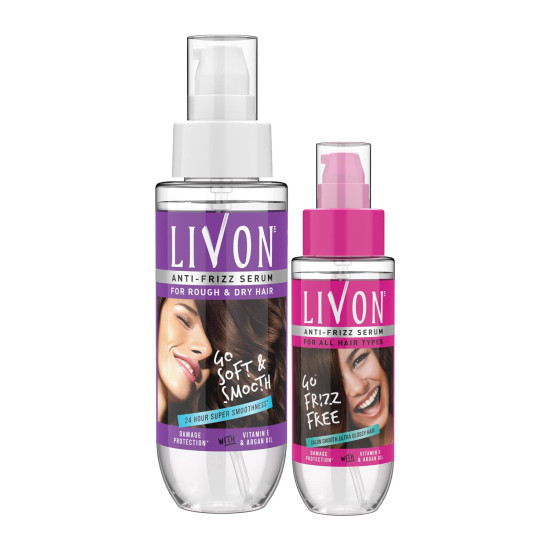 Livon Serum For Women - 24 Hour Frizz-Free Smoothness with Argan Oil