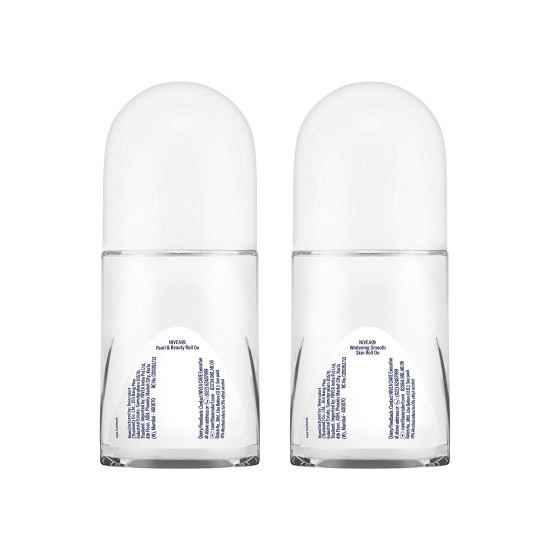 NIVEA Roll On Deodorants - Whitening & Pearl Beauty | 48H Protection