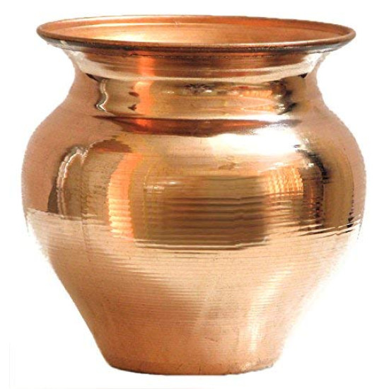 Kanshita's Rasoiware Handmade 100% Copper Lota - Perfect for Pooja & Drinking Water