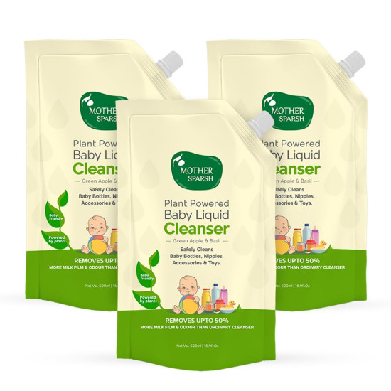 Mother Sparsh Natural Baby Liquid Cleanser - Plant-Powered Cleaning Solution